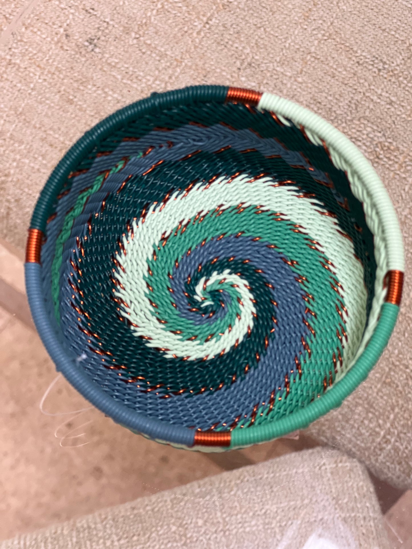 Briliantly Colorful Telephone Wire Extra Small Bowls for Extra Small Items