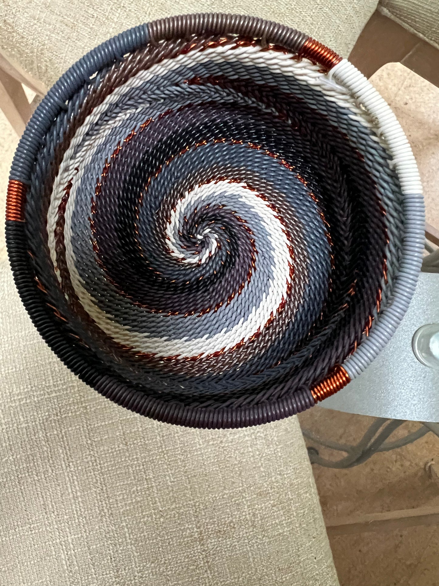 Briliantly Colorful Telephone Wire Extra Small Bowls for Extra Small Items