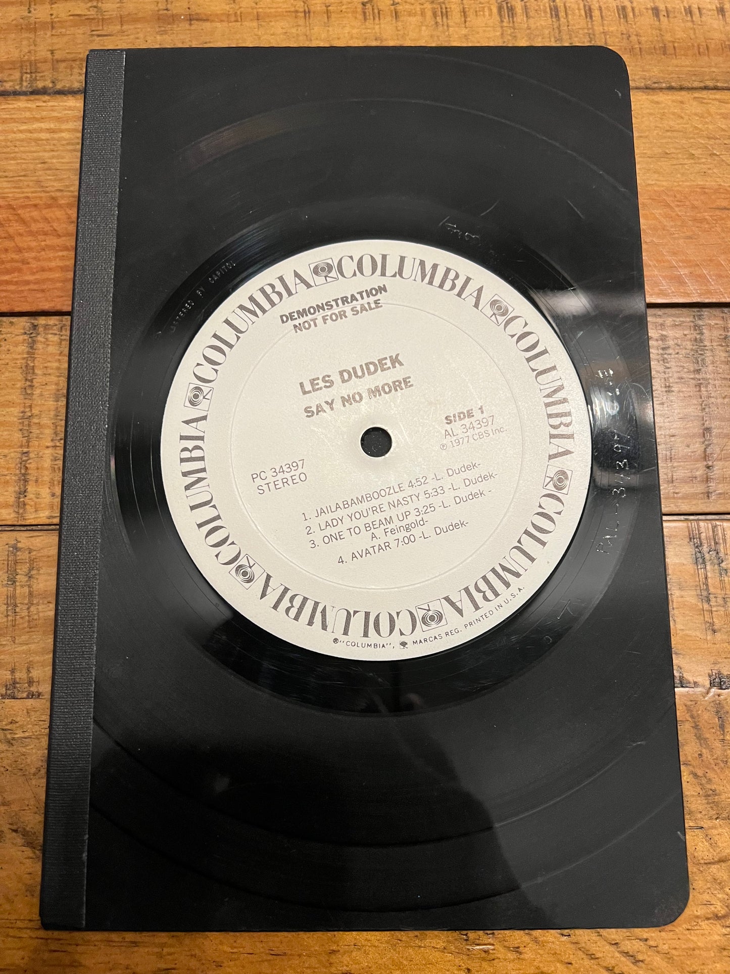 Vintage Record Lined Journals - Jazz