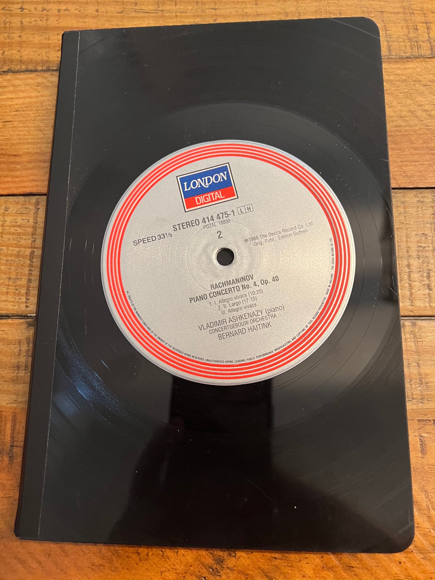 Vintage Record Lined Journals - The Classic Classics