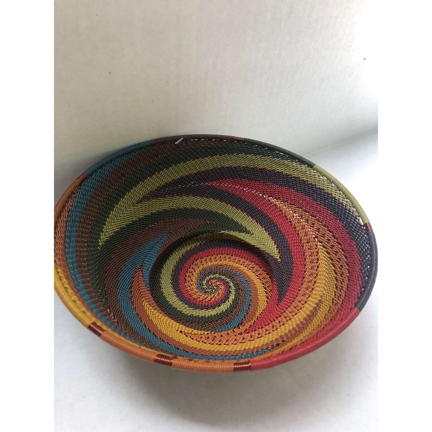 Brilliantly Colorful Telephone Wire Large Bowls
