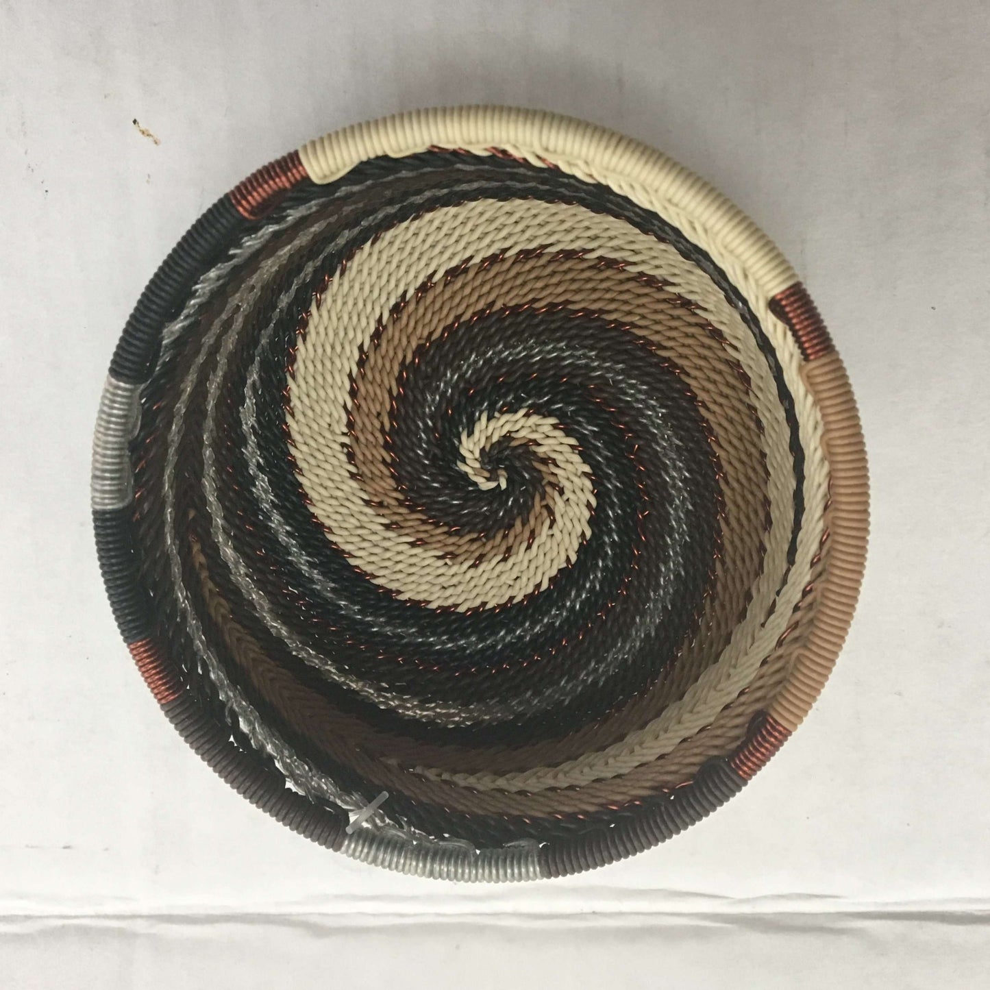 Brilliantly Colorful Telephone Wire Medium Round and Square Bowls