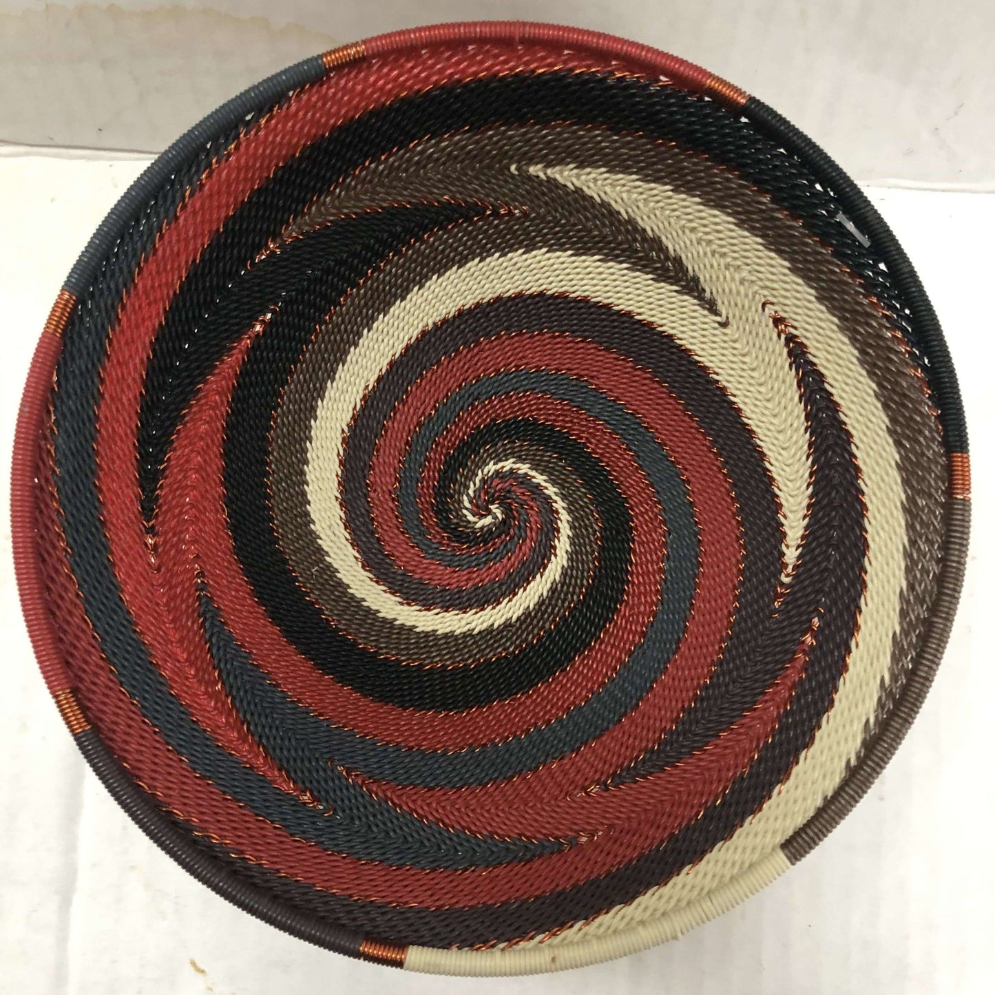 Brilliantly Colorful Telephone Wire Medium Round and Square Bowls