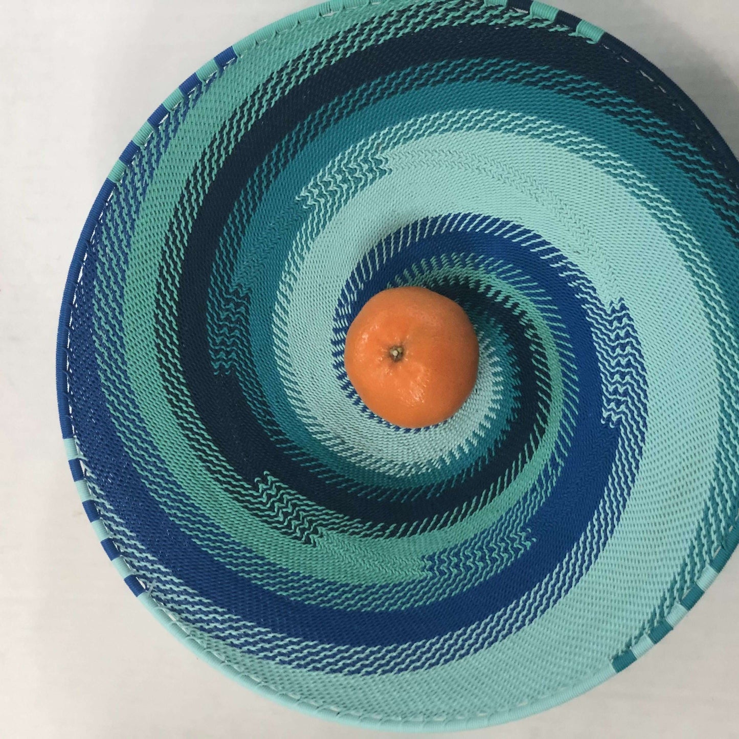 Brilliantly Colorful Telephone Wire Platters