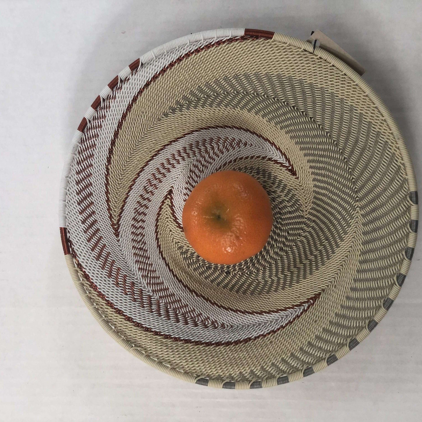 Brilliantly Colorful Telephone Wire Platters