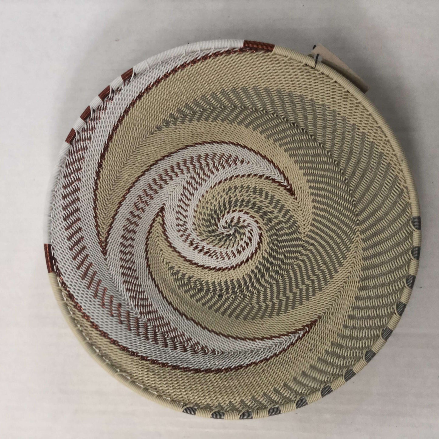 Brilliantly Colorful Telephone Wire Platters