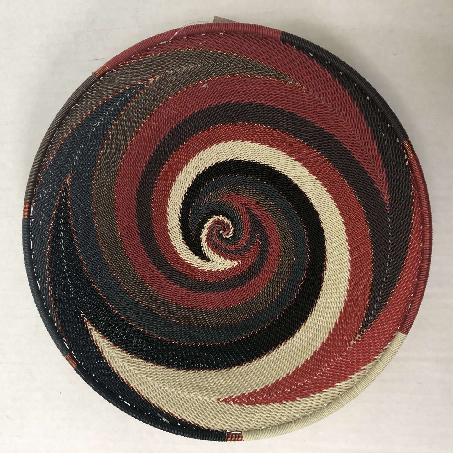 Brilliantly Colorful Telephone Wire Platters