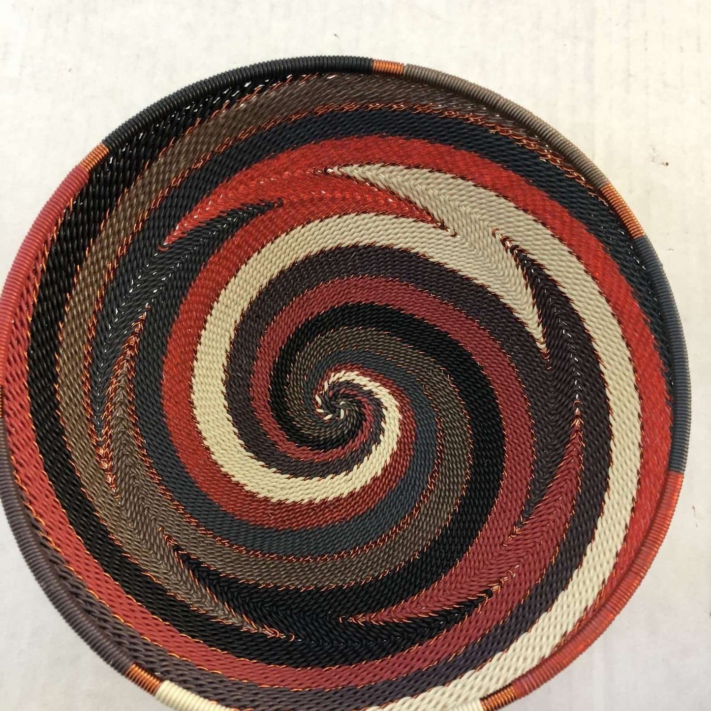 Brilliantly Colorful Telephone Wire Small Round and Triangle Bowls