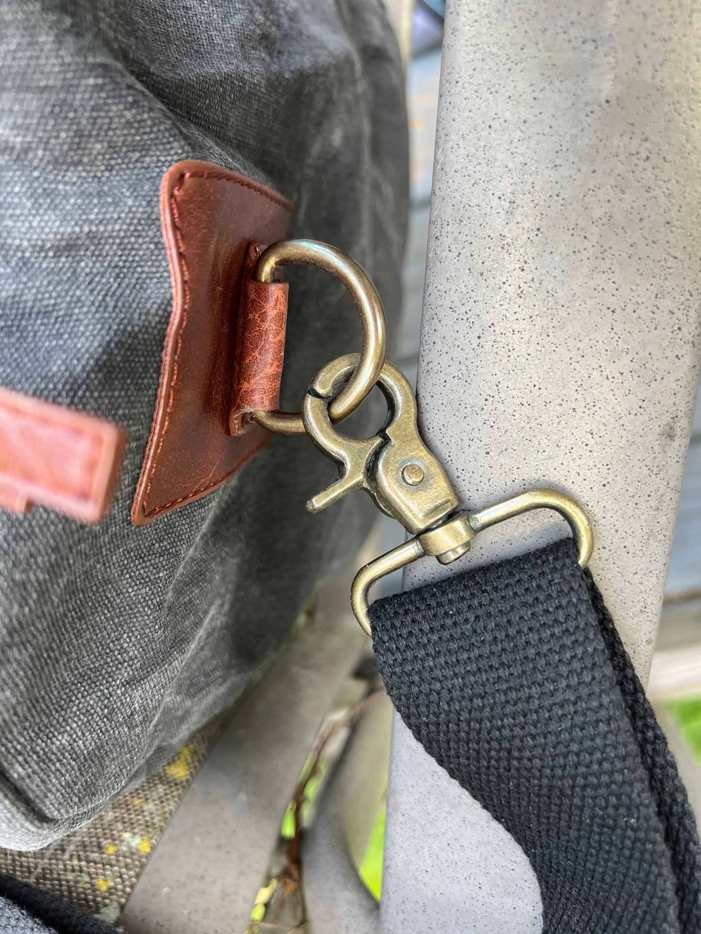Rugged Black Canvas Duffel - 2 Options