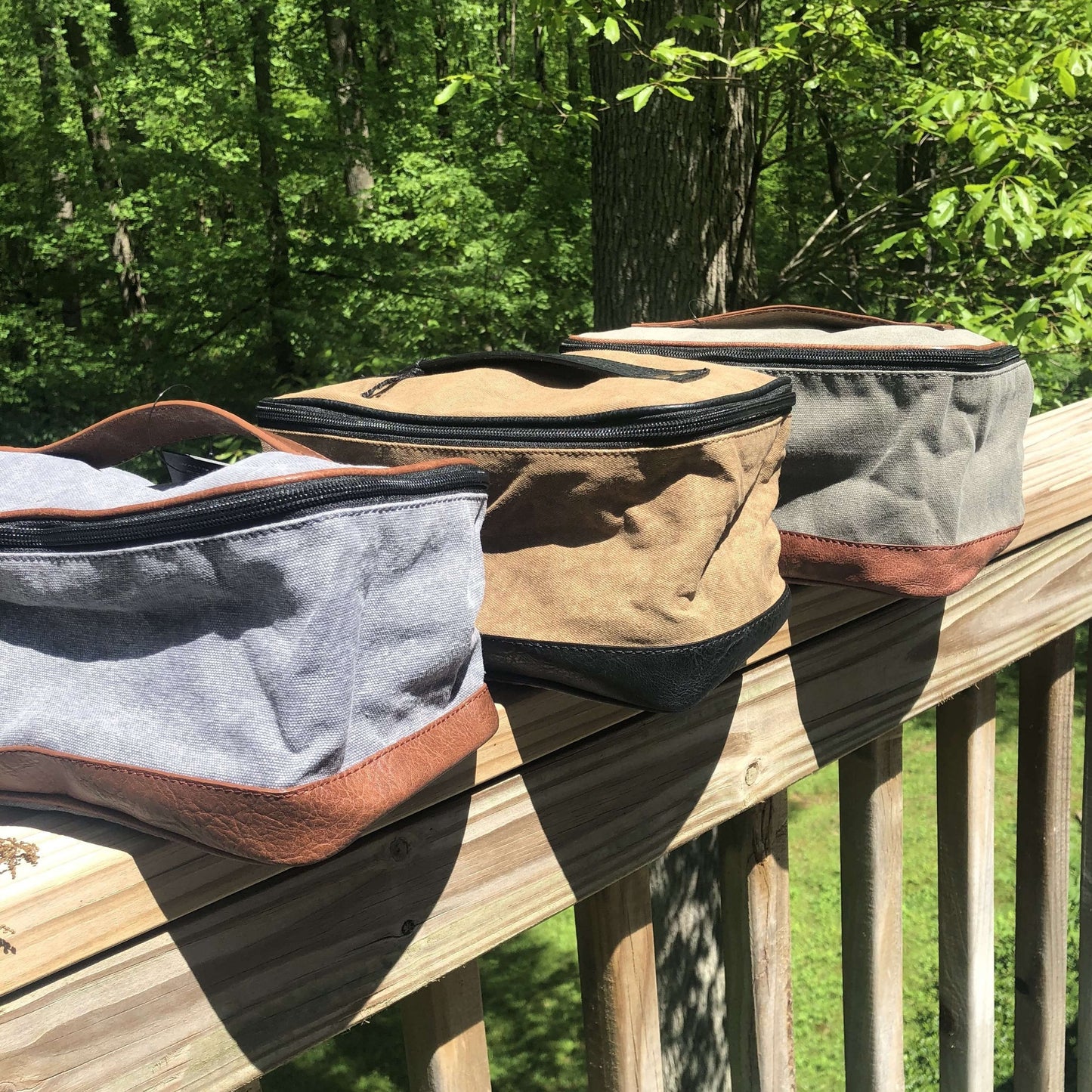 Repurposed Military Tent Canvas Travel Kits