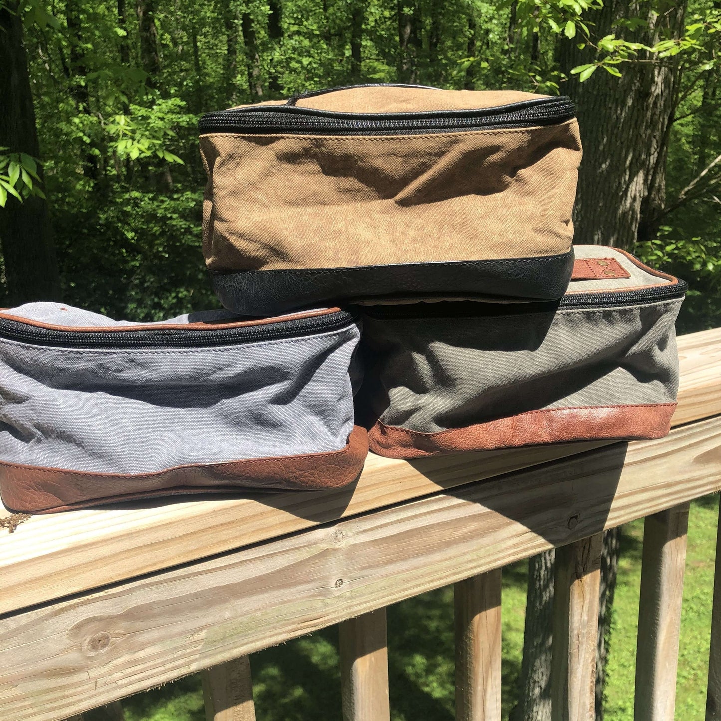 Repurposed Military Tent Canvas Travel Kits