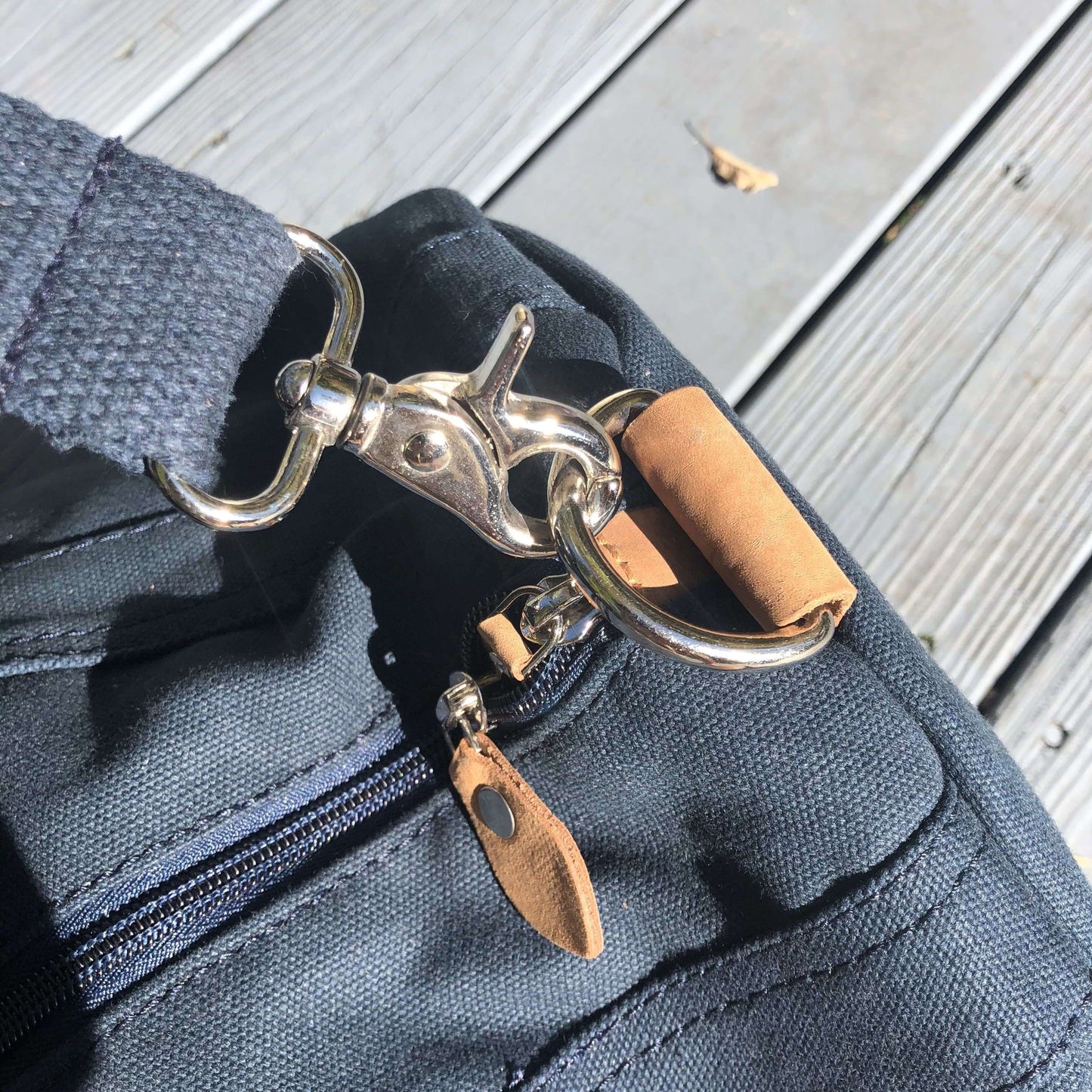 Sturdy NAVY Canvas Duffel