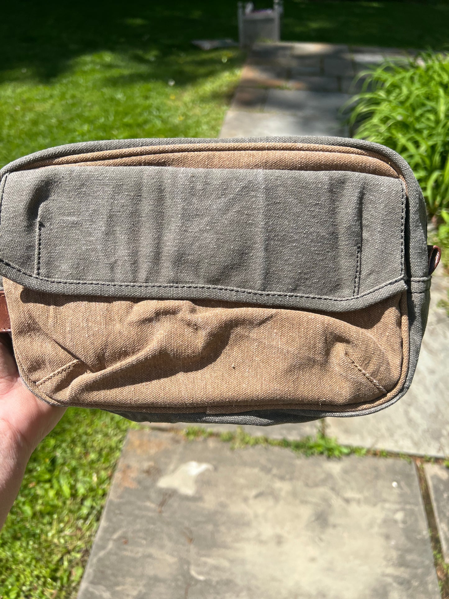 Repurposed Military Tent Canvas Dopp/Travel Kits