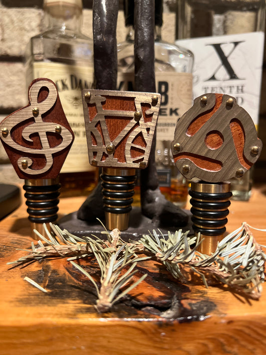 Whimsical Repurposed Whiskey/Wine Stoppers