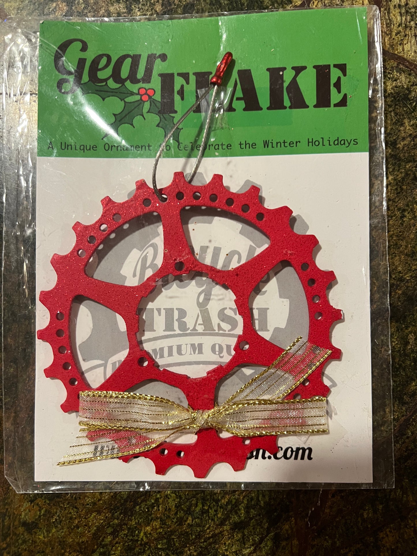 Gear Holiday Flake Ornaments