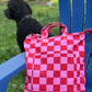 Checkered Commuter Laptop Tote/Messenger Bag