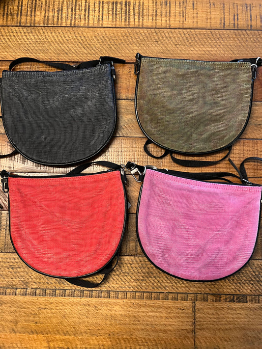 Eclectic Colorful Crossbody Round Bags