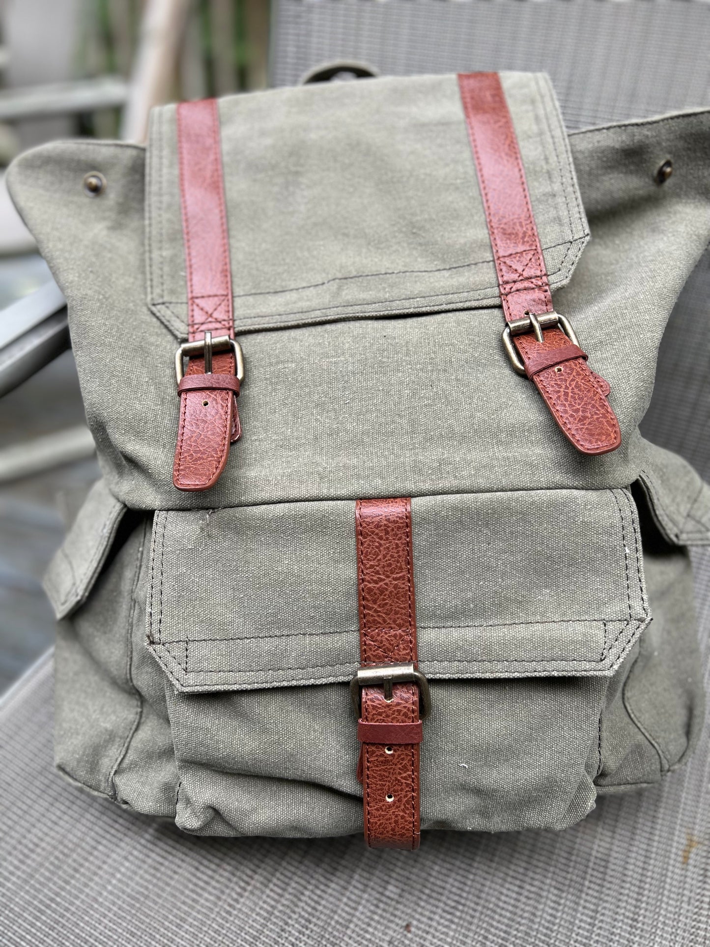 Rugged Moss Backpack