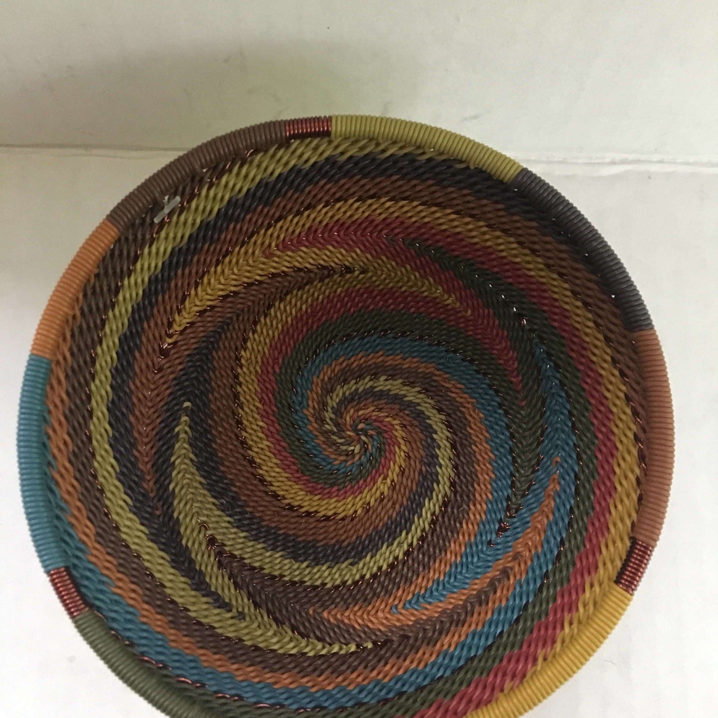 Brilliantly Colorful Telephone Wire Medium Round and Square Bowls