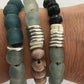 Stylish Recycled Glass and Paper Bead Bracelets